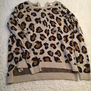 Leopard print sweater